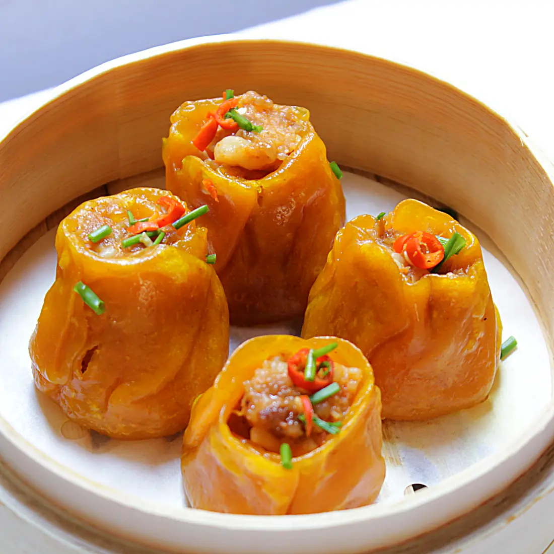 Ravioli ai gamberi piccanti da Tao Modena